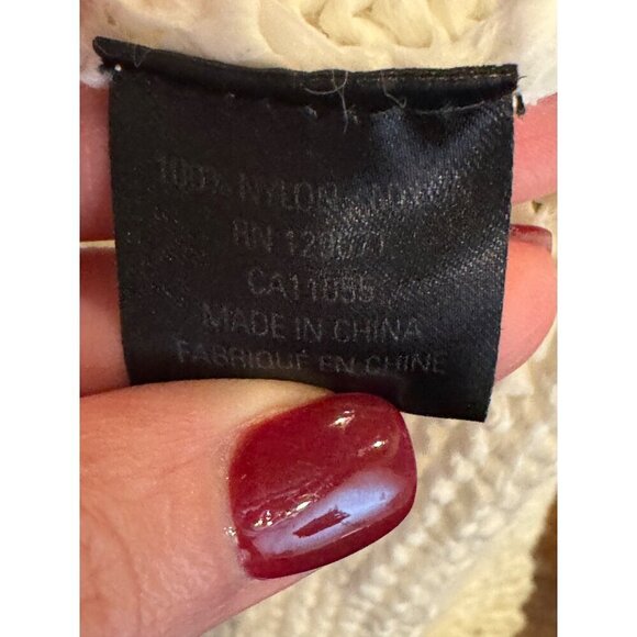 360 Sweater Women Small White Blue Striped Knit Italian Yarn Crew Neck Pullover‎ - Picture 7 of 8